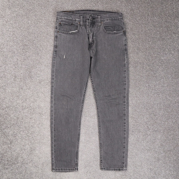 Levi's 512 Slim Fit Tapered Leg 31x30 Dark Wash Gray Denim Jeans - Picture 1 of 14